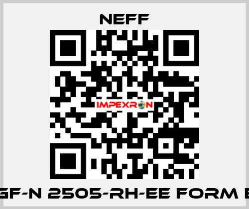 KGF-N 2505-RH-EE FORM E   Neff