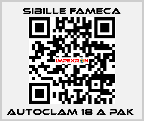 Autoclam 18 A PAK  Sibille Fameca