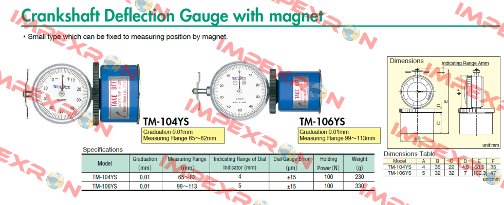 TM-104YS Teclock