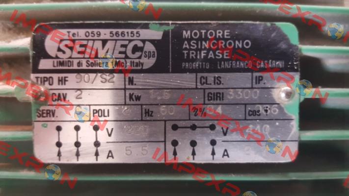 TIPO HF 90/S2  Seimec (Rossi)