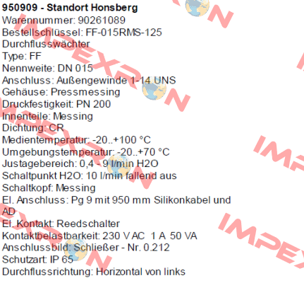 FF-015RMS-125 Honsberg