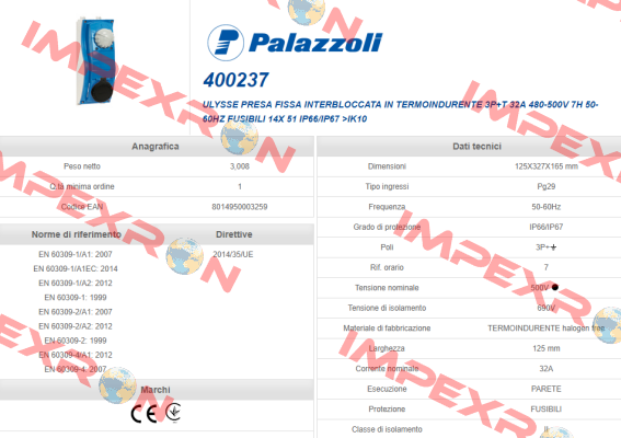 400237  Palazzoli