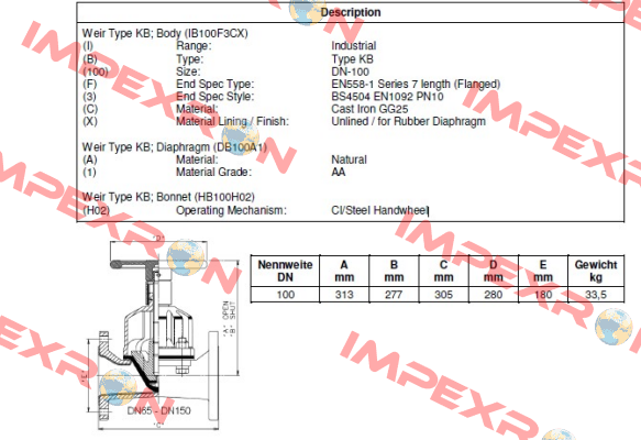 IB100F3CXA1H02 Saunders