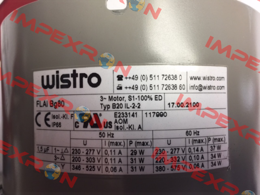 17.00.2100  Wistro