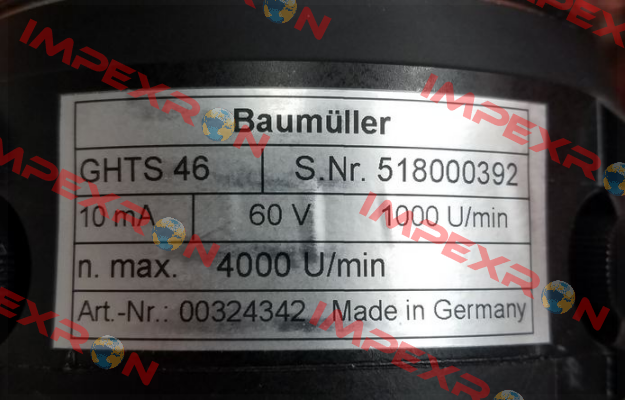 GHTS 46 (60 V 1000 U) Baumüller