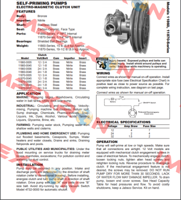 11870-0006 Jabsco