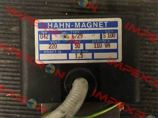 WS 6/29 - obsolete, replaced by OAC006209 HAHN-MAGNET (Kendrion)