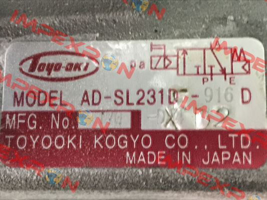 AD-SL231D-916 D JTEKT FLUID POWER SYSTEMS CORPORATION (ex. Toyooki)