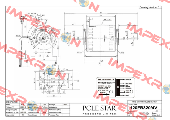 120FB320/4V  Pole Star