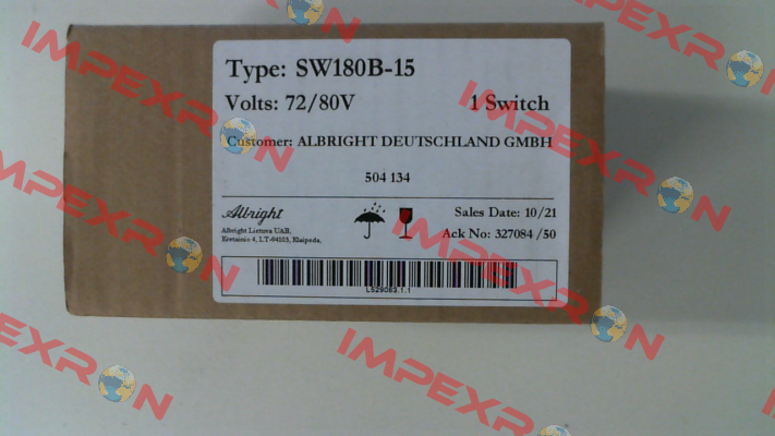 SW180B-15 72-80V INT Albright