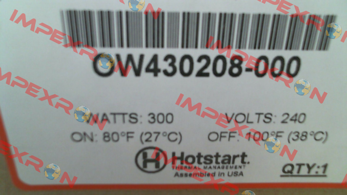 OW430208-000 Hotstart