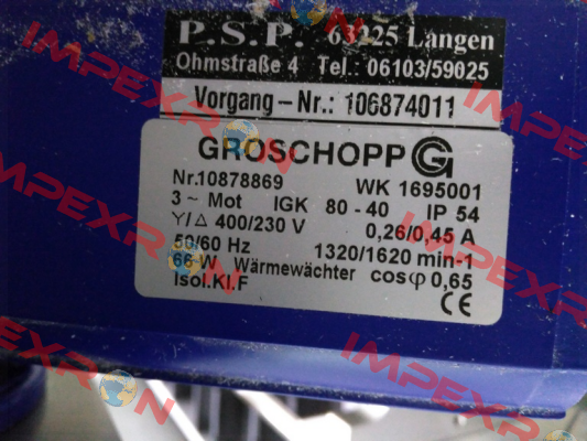 IGKU80-40/Z20  Groschopp