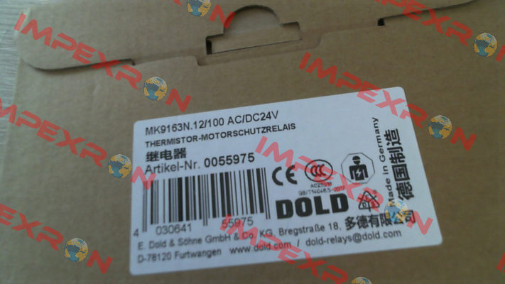 0055975 / MK9163N.12/100 AC/DC24V Dold