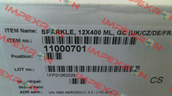 1100 0701 Sparkle (1 pack - 12 pcsX400 ML) Chemsearch