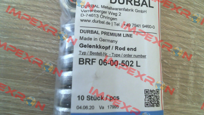 BRF 06-00-502 Durbal