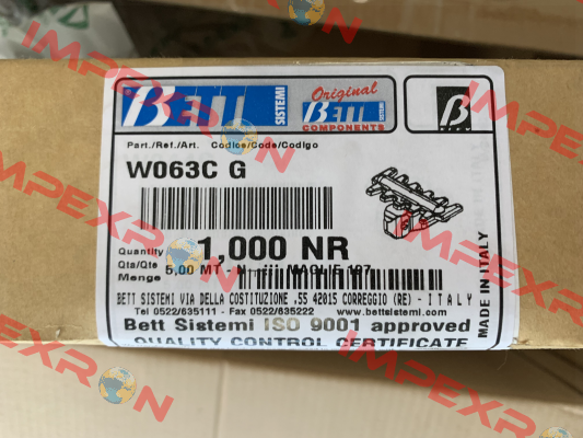 W063CG BETT SISTEMI