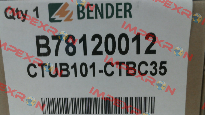 P/N: B78120012, Type: CTUB101-CTBC35 Bender