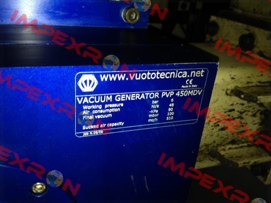 PVP 450 MDV - not available, alternative - VU PVP450MD  Vuototecnica