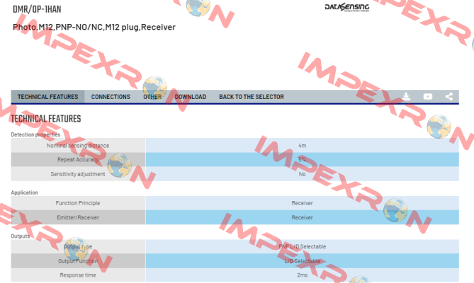 DMR/0P-1HAN Micro Detectors / Diell