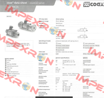 MK 20 NC Coax