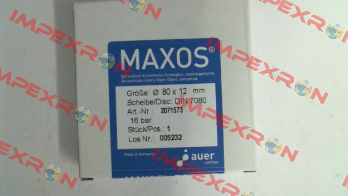 P/N: 2071573, Type: DIN 7080 - 80x12mm Maxos